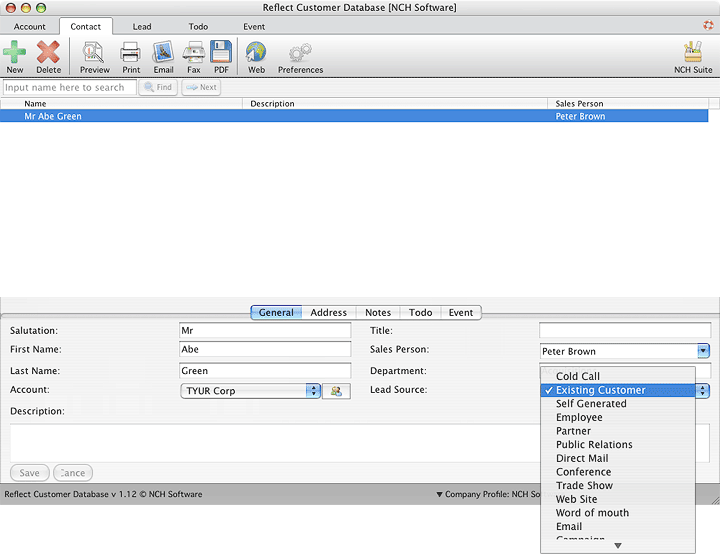customer database for mac and windows